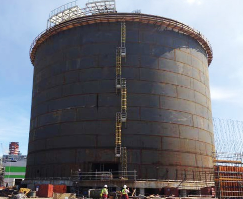 Изотермическое хранилище жидкого аммиака вместимостью 20 000 тонн