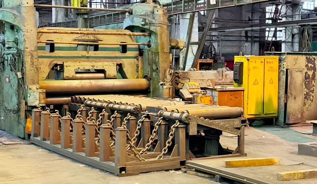 Семивалковая листоправильная машина