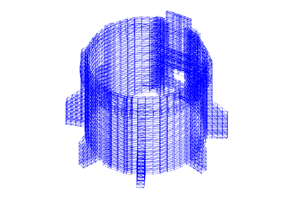 Расчет сложных стержневых схем конечно-элементным методом (антидроновая защита промышленных сооружений)