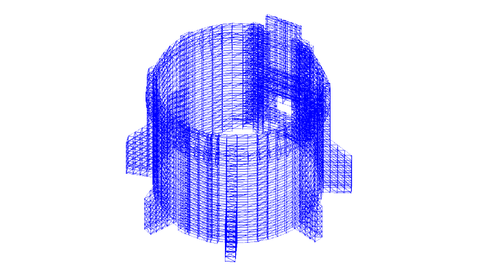 Расчет сложных стержневых схем конечно-элементным методом (антидроновая защита промышленных сооружений)