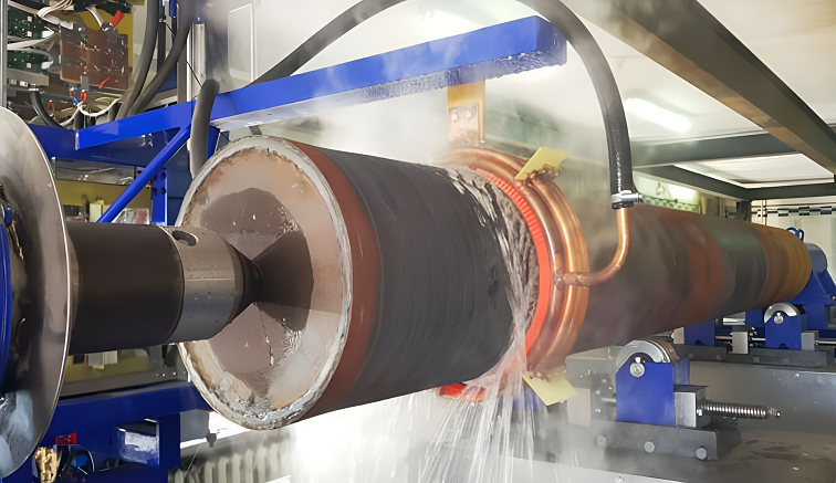 Вертикальный станок для ТВЧ закалки крупногабаритных валов