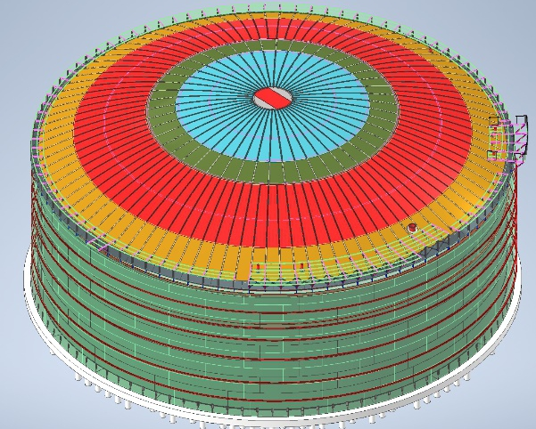 Изотермическое хранилище жидкого аммиака объемом 50 000 м³